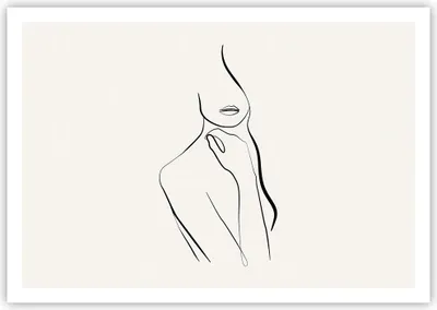 Produktbild von Poster - Poster ohne Rahmen - Frau Skizze Zeichnung - 100x70 cm - Wand Bild - Wanddeko - Wandbilder - Kunstposter - Wandposter - Bilder - Kunstdruck - Wanddekoration - Wandbild - P2XAA100x70-5045