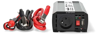 Produktbild von Nedis Power Inverter änderte Sinus-Wellen - Eingangsspannung: 12 V DC - Geräteausgangsanschluss: Type E (CEE 7/5) / USB-A - 230 V AC 50 Hz - 600 W - Spitzenleistung: 1200 W
