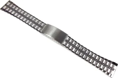 Produktbild von Minott Uhrenarmband Gliederarmband Edelstahl Silberfarben 24123, Stegbreite:20mm