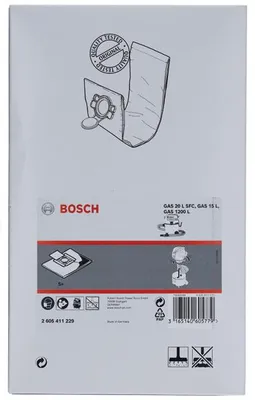 Produktbild von Vliesfilterbeutel, passend zu: GAS 25 L SFC Professional