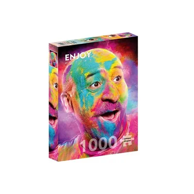 Produktbild von Puzzle, 1000 Teile – „Enjoy – Lachender Glatzkopf“