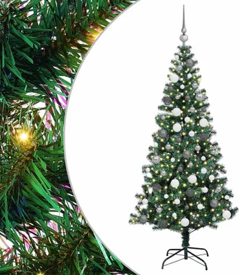 Obrázek produktu pro vidaXL Umělý předsvětlený vánoční stromek zelený 180 cm