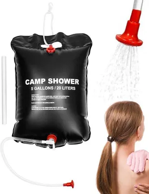Productafbeelding van 20 liter Draagbare zonne-douchetas - Campingdouche Boiler voor buitendouche