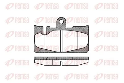 Produktbild von REMSA Bremsbeläge Satz Hinten Bremsklötze für LEXUS LS (UCF30) 0889.00