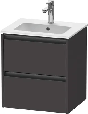Produktbild von Duravit Ketho.2 Wastafelonderkast 51x42x54,9 cm Supermat Grafiet