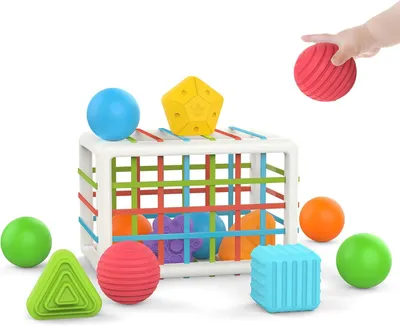Produktbild von Montessori Spielzeug ab 1 3 Jahre Motorik Lernspiel Formensortier