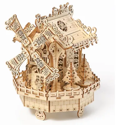 Immagine prodotto di Solidchoice - Miniabitazione in legno 3D, puzzle per adulti