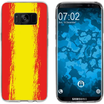 Produktbild von PhoneNatic Case kompatibel mit Samsung Galaxy S8 Silikon-Hülle WM Spanien M11