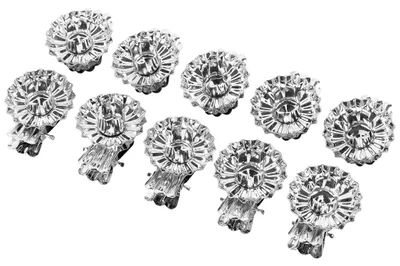 Immagine prodotto di 10St. Baumkerzenhalter 4 cm silber 447525 8718304333718