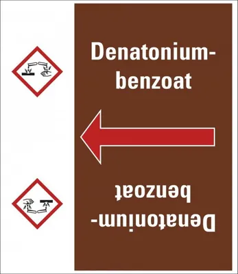 Produktbild von Dreifke® Aufkleber/Rohrleitungsband Denatoniumbenzoat, praxisbewährt, ab Ø 50...