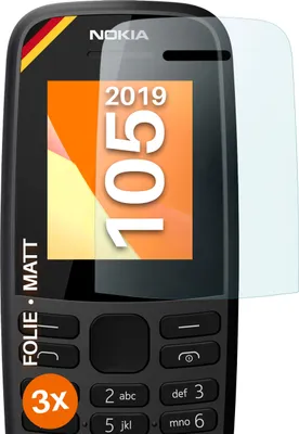 Produktbild von moex® 3x Schutzfolie kompatibel mit Nokia 105 (2019) - Displayschutzfolie Anti Reflex Folie, Matt