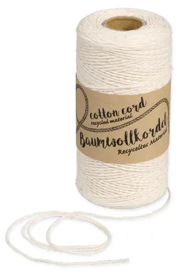 Produktbild von XXL Baumwollgarn "1 mm", 220 m, 80 g Natur