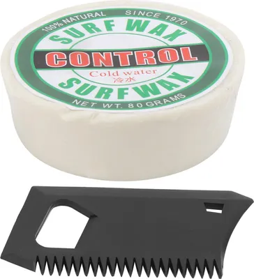 Productafbeelding van Draagbare, antislip wax voor surfplanken, gemaakt van paraffine, met kam (watergedragen wax - "Cool")