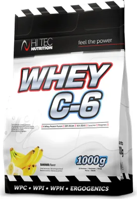 Produktbild von Whey C-6 Proteinpulver, Banane, 1000 g