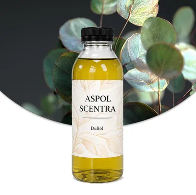 Produktbild von Aspol Scentra Eukalyptus UFIREADY Duftöl für Kerzen und Diffusoren 500 ml, KI-generiertes Bild