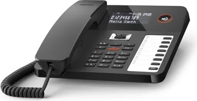 Produktbild von Gigaset DESK 800A Schwarz DECT Telefon mit Anrufbeantworter und Freisprecheinrichtung