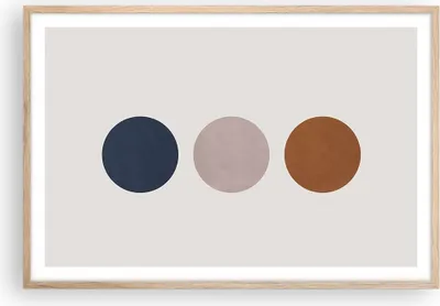 Produktbild von Gerahmtes Poster - Rahmen in heller Eiche - Minimalistisch Räder Modern - 91,5x61 cm - Wand Bild - Wanddeko - Wandbilder - Kunstposter - Wandposter - Bilderrahmen - Bilder - Kunstdruck P2NAA91x61-4524