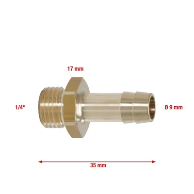 Produktbild von KS TOOLS Verbinder Druckluftleitung 515.3388 35mm Messing 20g