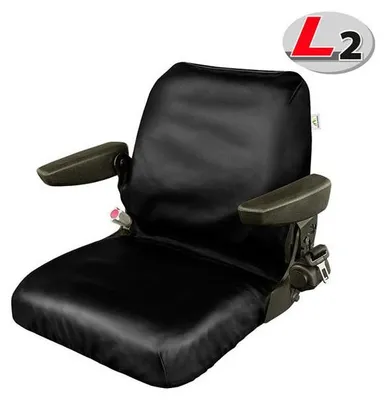 Produktbild von Kegel-Sitzbezug für Traktor-/Bagger-Sitz, schwarz, Größe L2, 83 cm