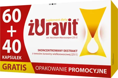 Żuravit kapsułki 100 szt Suplement diety Polpharma ekstrakt z żurawiny