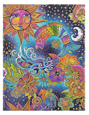 Produktbild von Celestial Magic (Whimsical Creations) Ultra Lined Hardback Journal (Wrap Closure)