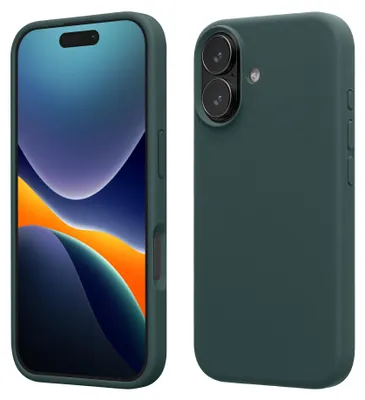Produktbild von kwmobile Handyhülle für iPhone 17 Hülle, für iPhone 17 Case - Hülle Silikon - kabelloses Laden - Blaugrün