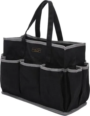 Produktbild von Famanu Werkzeugtasche mit großer Kapazität und 10 kleinen Fächern - Schwarz