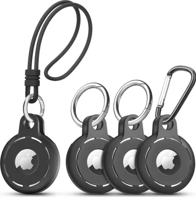 Obrázek produktu pro INF Silikonové pouzdro na Apple AirTag Tracker Černá 4-balení