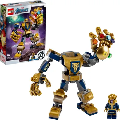 Produktbild von LEGO 76141 Super Heroes Marvel Avengers Thanos Mech Actionfigur, Junior Set für Kinder ab 6 Jahren