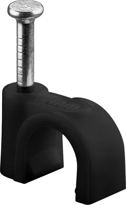 Immagine prodotto di Goobay 64680 Morsetto per cavi 7 mm, nero, 7 mm - Fissaggio per cavi con diametro fino a 7 mm