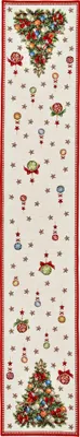 Produktbild von Retro Weihnachtstischläufer Tannenbaum 183 x 33 cm