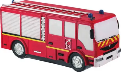 Produktbild von Spardose Auto Feuerwehr Rot 9,5x21x7,5cm