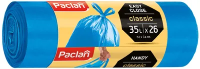 Produktbild von Paclan Classic Müllbeutel mit Henkel 35L, 26 Stück