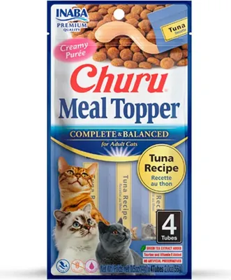 Imagen del producto de CHURU: Complemento alimenticio para gatos, sabor a atún, 12 unidades de 56 gramos cada una