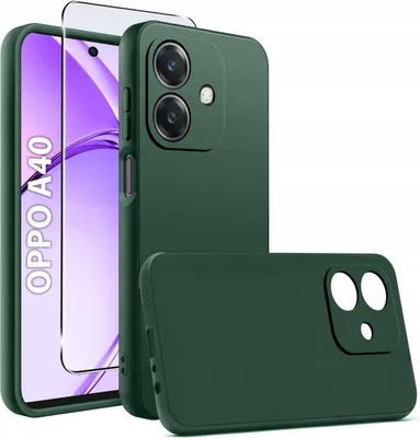Produktbild von Hülle für Oppo A40 | A40M, aus Gummi, matt, aus dünnem Silikon + Schutzglas 9H