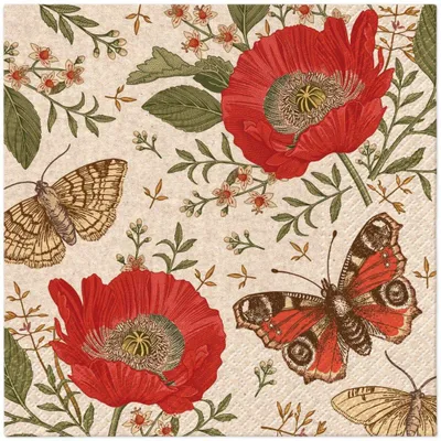Immagine prodotto di Tovaglioli 33x33 cm - Passing Butterflies