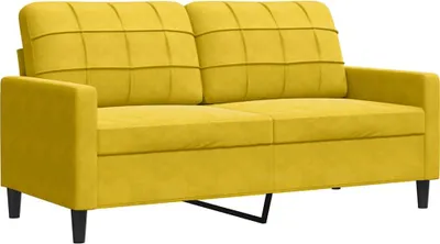 Obrázok produktu pre vidaXL 2-miestna pohovka žltá 140 cm Velvet