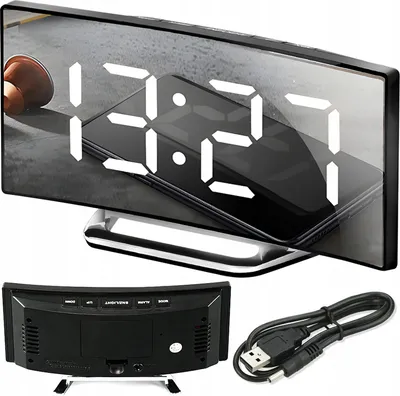Zdjęcie produktu dla Zegar Elektroniczny Mirror Clk-03 Białe Cyfry