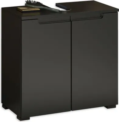 Image de Waschbeckenunterschrank >Spice< in Schwarz matt - 60x57x32 (BxHxT)