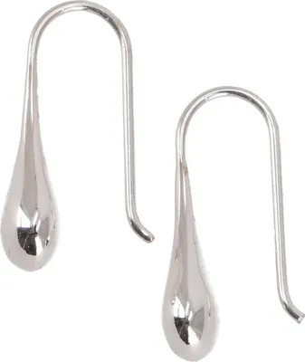 Produktbild von Tropfenförmige Silberohrringe, Boho Ohrringe, Silber-Farben, SterlingSilber, 2*0,8*1 cm, Silberohrringe