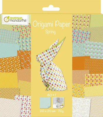 Image de Avenue Mandarine Papier Origami 20x20 Printemps 60Fls