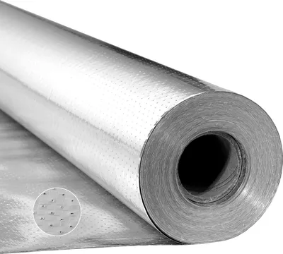 Produktbild von VEVOR Isolierfolie, 0,15 mm, Dämmfolie, Reflexionsfolie 76,2 x 1,22 m, Doppelt reflektierender Wärmeschutz aus Aluminiumfolie, Thermofolie, Wärmedämmrolle für Fenster, Wohnmobildächer
