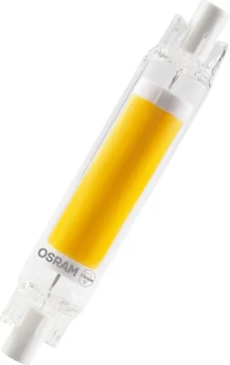 Immagine prodotto di OSRAM LED Slim Line lampada LED multicolore sottile con base retrofit R7s, 4,5 W / 470 lm, luce bianca chiara e calda a 2700 K, non dimmerabile, IP20, vetro senza piombo, diametro 16 mm.