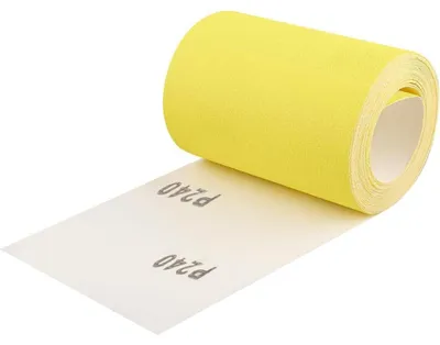 Obrázok produktu pre Brúsny papier, rolka, kvartzný piesok, 93 mm x 5 m, zrniteľnosť 240, určený na drevo, kov a oceľ