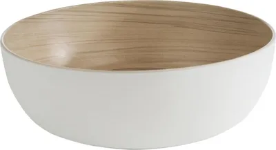 Image de APS Frida Schale Holzoptik/weiß, Inhalt: 4,70 Liter, Höhe: 95 mm, ø: 300 mm