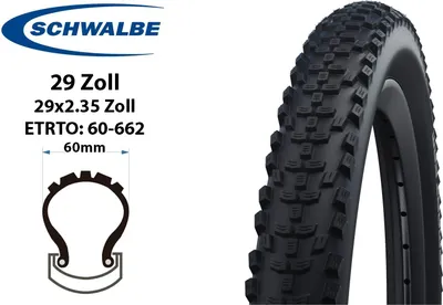 Produktbild von 29 Zoll SCHWALBE Reifen Smart Sam 60-622 K-Guard 29x2.35 MTB tire