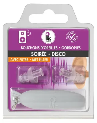 Image de Bouchons d’oreilles soirée Plic – filtres acoustiques, silicone