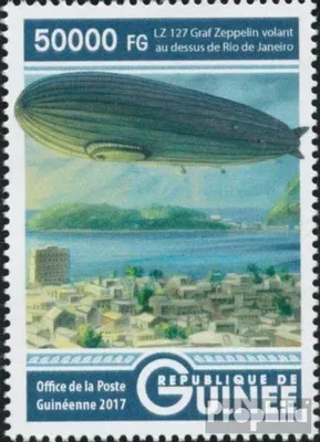 Produktbild von Briefmarken Guinea 2017 Mi 12340 (kompl. Ausgabe) postfrisch Zeppelin
