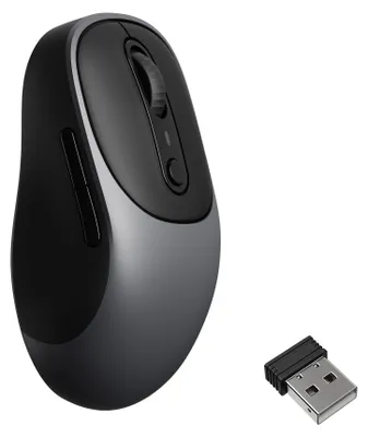 Productafbeelding van Keychron BM24, versie voor rechtshandigen, RF draadloos + Bluetooth + USB Type-C, 2400 DPI, grijs
