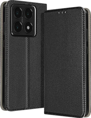 Produktbild von Avizar, Wallet Cover für Xiaomi 14T, Kartenfach und Ständer, Schwarz